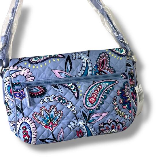 Vera Bradley NWT Makani Paisley Lilac Purple Quilted Iconic Shoulder Bag Purse - Picture 10 of 13
